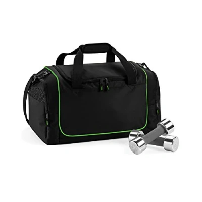 Image of Quadra Teamwear locker bag, sky, navy, white, One Size Multicolour Size: Fits All