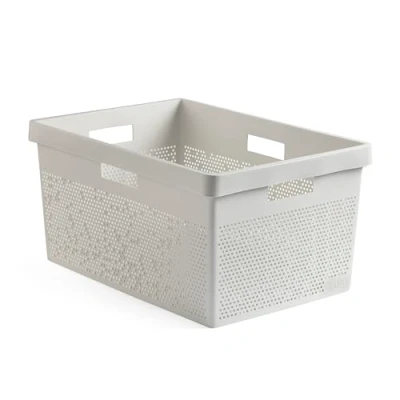 Image of TATAY Clothing Basket 40L Bohol, Polypropylene, White