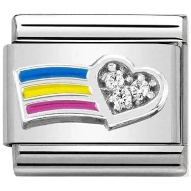 Image of Nomination Rainbow Celebration Charm