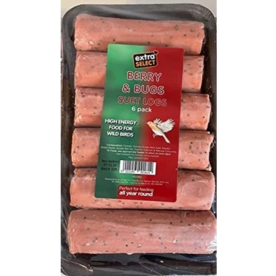 Image of Wild Bird Suet Logs Berry &amp; Bug Flavour (12 Logs)