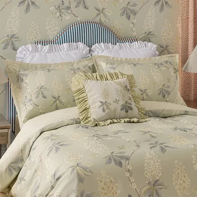 Image of Sanderson Chestnut Tree Cushion 45cm x Grey Blue &amp; Sage