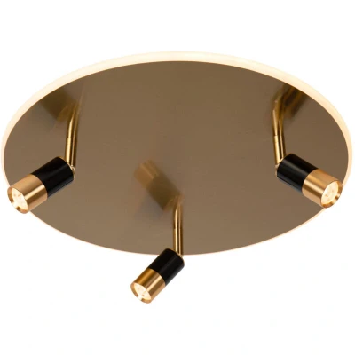 Image of Lucide JUBEL Flush ceiling light 48 cm LED Dim. 2700K Matt Gold / Brass
