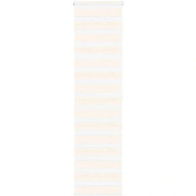 Image of vidaXL Zebra Blind Marble Beige 60x200 cm Fabric Width 55.9 Polyester