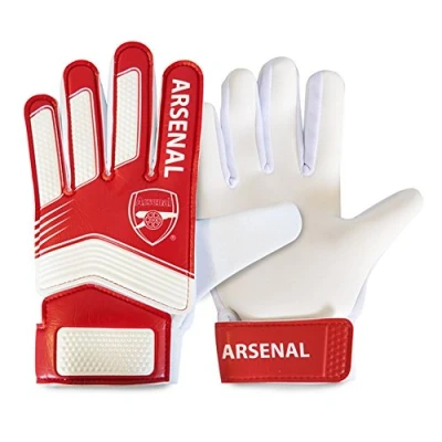 Image of Arsenal FC Childrens/Kids Goalkeeper Gloves (Boys) (Red/White)