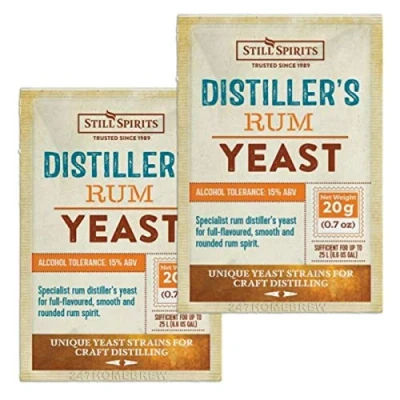 Image of 2X Still Spirits Distillers Rum Yeast 20g for 25L 15% ABV