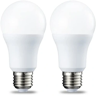 Image of Amazon Basics LED E27 Edison Screw Bulb, 10 W (Equivalent to 75W), Warm White, Non Dimmable 2 Count (Pack of 1)