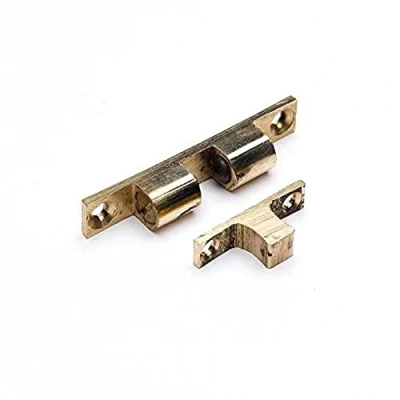 Image of Merriway BH04580 (4 Pcs) Solid Brass Double Roller Ball Cupboard Cabinet Door Catch, 42 mm (1.5/8 inch) Pack of 4 Pieces