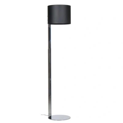 Image of Rome Floor Lamp With Shade Chrome