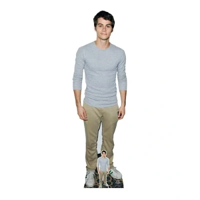 Image of CS884 Dylan O&#039;Brien Grey Shirt Lifesize Cardboard Cutout With Free Mini Standee Great for Fans, Gifts, Birthdays &amp; Parites