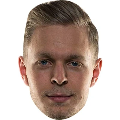 Image of FoxyPrinting Kevin Magnussen Celebrity Cardboard Party Face Mask Fancy Dress