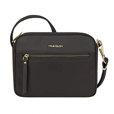 Image of Travelon Addison Anti theft Small Crossbody Bag, Black, One Size,