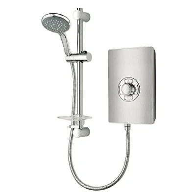 Image of Triton Showers RECOL209BRSTL Collection II Contemporary Electric Shower, Brushed Steel, 9.5 KW