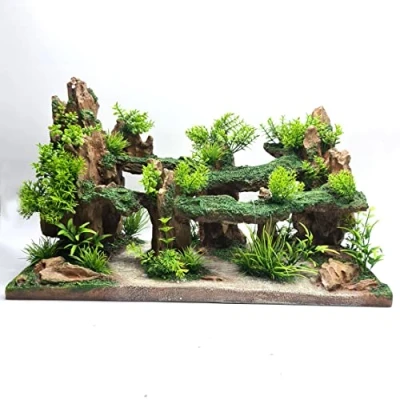 Image of Aqua One ReadyScape Rock Garden with Bridges X large 37.5x20.5x22.5cm