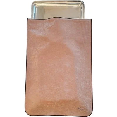 Image of Hagerty silver Guard Holloware bag for &amp; plated objects 45 x 65 cm I Practical storage with tarnish protection Impregnated protective velvet cover plates, trays, etc.