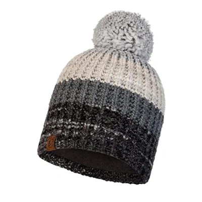 Image of Buff Alina Rusty Grey Knitted &amp; Fleece Band Hat