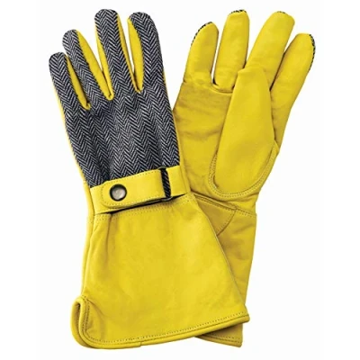 Image of Kent &amp; Stowe Luxury Leather Gauntlet Gloves Ladies Medium