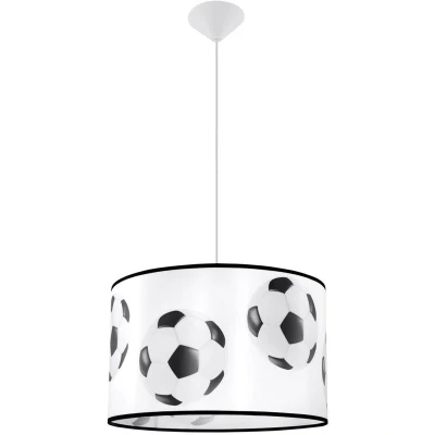 Image of Piłka Cylindrical Pendant Ceiling Light Football A 40cm