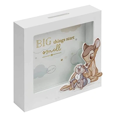 Image of Disney Baby Magical Beginnings Bambi and Thumper Wooden Money Box