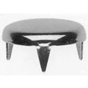 Image of Heico 24 Steel glides 22mm Three prong domes of silence