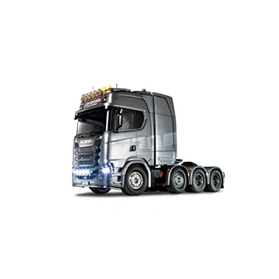 Image of TAMIYA Scania 770S 8x4/4 Leaf 56371 1:14 Assembly Kit, RC, Remote Controllable, Truck, Construction Toy, Model Making, Crafts, Unpainted
