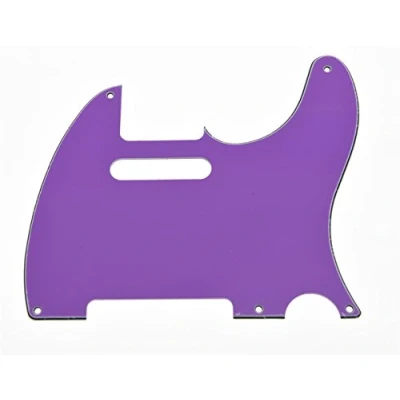 Image of KAISH American Vintage 5 Hole Tele Style Pickguard Guitar Pick Guard Scratch Plate for Telecaster/Tele Purple 3 Ply