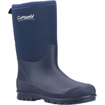 Image of Cotswold Hilly Waterproof Neoprene Wellington Junior Blue