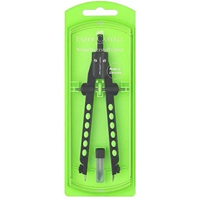 Image of Faber Castell Compass Quick Adjustment Factory Neon 2019 Green