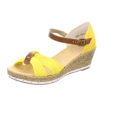 Image of Rieker Women&#039;s Frühjahr/Sommer 60467 Closed Toe Sandals, Yellow (Yellow/Amaretto/Gelb 69), 6.5 UK