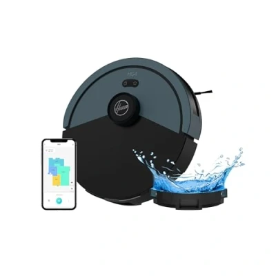 Image of HG4 HYDRO Robot Vacuum &amp; Mopping Cleaner, Up to 4000Pa Suction, Laser Navigation, Wi Fi, Charging Base with Automatic Return, Obstacle Sensor, Customisable Home Map [HG430H]