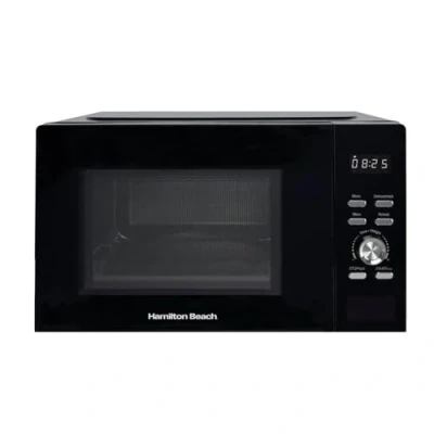Image of Hamilton Beach 30L Family Microwave, Digital Controls, 8 Pre Set Programs, 5 Power Levels, Large Capacity, Defrost Function, Child Lock, 950W HB30FUXP04, Black