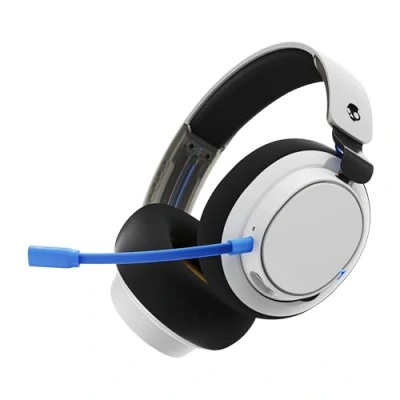 Image of Skullcandy SLYR Pro Wireless Multi Platform Over Ear Gaming Headset with Ultra Low Latency USB A Transmitter, Compatible PlayStation or Xbox, PC, Nintendo Switch Black/Blue