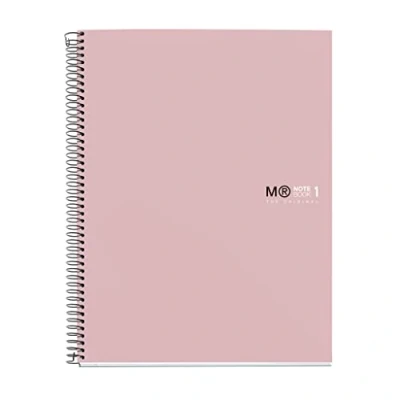 Image of Miquelrius Notebook A5 The Original Colors, 80 Sheets of 90 g/m² and 1 Colour Strip, 5 mm Squares, 4 Drills, Hardcover Laminated Cardboard, Sand