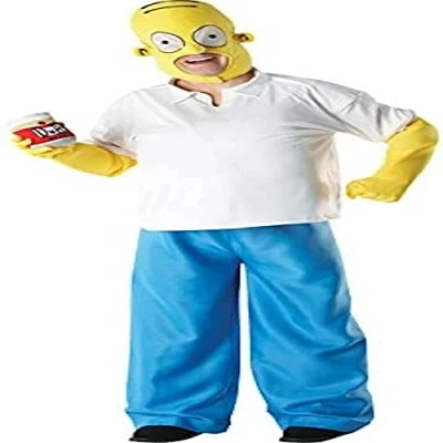 Image of Rubie&#039;s Official Deluxe Homer Simpson Costume Adult Standard