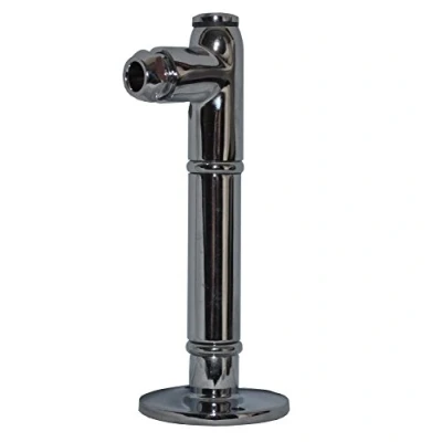 Image of 8mm x 4&quot; Chrome Gas restrictor Kit (Known as Elbow/Gas fire Elbow / Fittings Also Available in 1,2,5 and 10 Bag Quantities)