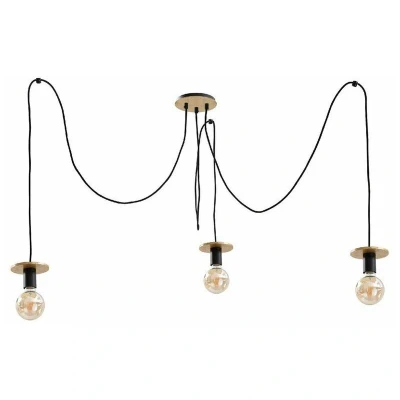 Image of Saturn Cluster Pendant Ceiling Light Gold, 3x E27