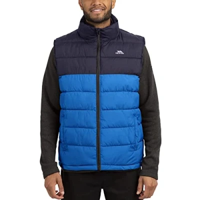 Image of Trespass Mens Padded Gilet Bodywarmer with 2 Pockets Oskar