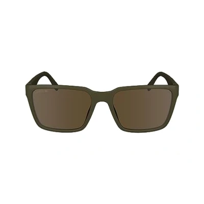 Image of Sunglasses Lacoste L6011s col. 210 Uomo Squadrata Marrone