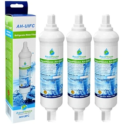 Image of 3X AH UIFC Compatilbe Fridge Water Filter for Hotpoint LG BL9808, 3890JC2990A, 5231JA2012B, 5231JA2012A &amp; Daewoo DD 7098 with Screw Connections