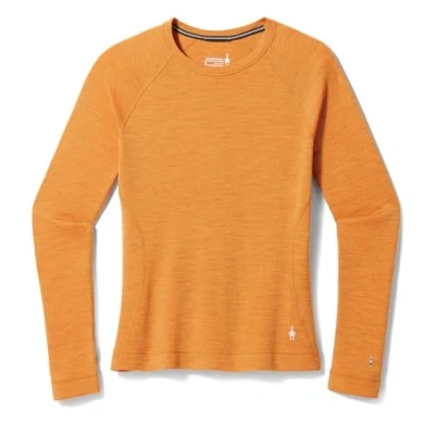 Image of Smartwool Women&#039;s Classic Thermal Merino Base Layer Crew, MARMALADE HEATHER, Medium