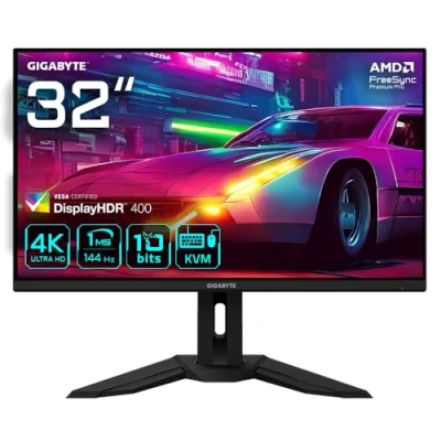 Image of Gigabyte M32U EK 31.5 Inch SS IPS 4K/UHD (3840 x 2160) 144Hz HDMI 2.1 Adaptive Sync Gaming Monitor, Black
