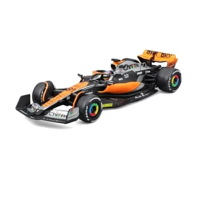 Image of Bburago B18 38088P F1 McLaren Piastri die cast car, Black