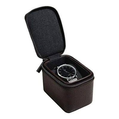 Image of Stackers Brown Small Zipped Watch Box