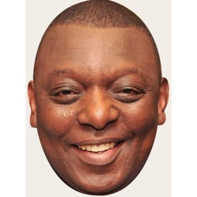 Image of FoxyPrinting Garth Crooks Celebrity Cardboard Party Face Mask Fancy Dress