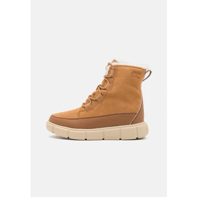 Image of Sorel Unisex Kids Explorer 3 Lace Waterproof Fashion Boot, Tawny Buff Bleached Ceramic, 6 UK