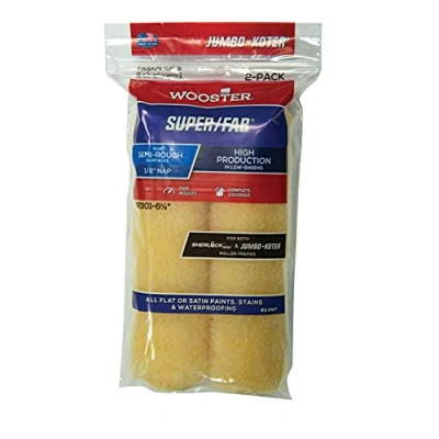Image of Wooster Brush RR301 6.5 Jumbo Koter Super/Fab Roller Cover, Golden Yellow, 6.5&quot;