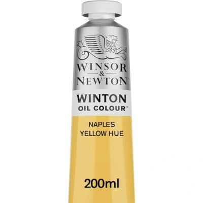 Image of Winsor &amp; Newton Winton 200ml Oil Colour Naples Yellow Hue,1437422