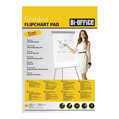 Image of Bi Office A1 Gridded Flipchart Pad