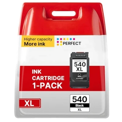 Image of 540XL Black Ink Cartridge Remanufactured for Canon 540 Cartridges PG Pixma TS5150 TS5151 MG3550 MG3650 MG3650s MG3200 MG3500 MG2250 MG3600 MG4250 MG3250 MX475