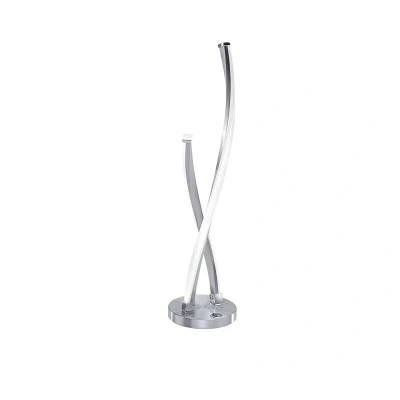 Image of Paul Neuhaus Polina LED table lamp, silver, metal, dimmable