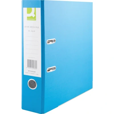 Image of Q Connect Lever Arch File Paperbacked A4 Blue (Pack of 10)